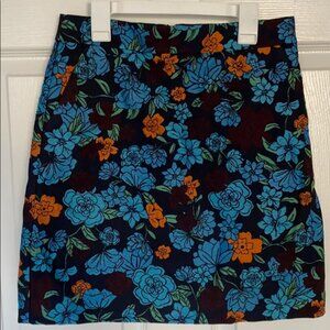 LOFT flower print skirt